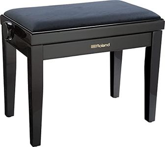 Roland RPB-220PE Banc de Piano Finition Ébène Poli avec Assise velours-RPB-220PE, Noir