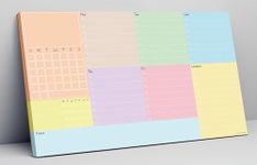 Week Planner Time Tracker To Do LIst Notepad Goal Setting Busy Life Checklist Time Management Organizer Work Life Balance 7" x 11" Premium 100gsm 62 Sheets Tear Off Scheduler Task Priority Office Work