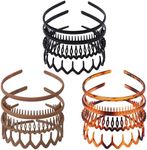 Drnytunk 12 Pcs Plastic Headbands w