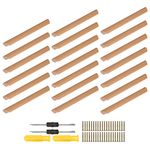 BQLZR 128mm Pitch Wooden Cupboard Drawer Pulls Handles Furniture Handles Pack of 20