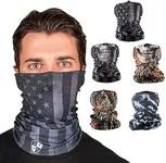 S A Company 5-Pack UV Face Shield | UV 30+ Multipurpose Neck Gaiter Balaclava for Adults