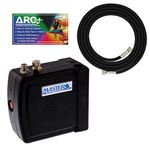 Master Airbrush Brand Compressor Model C-16-B Black Mini Airbrush Air Compre.