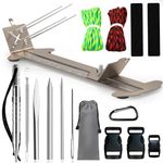 WILDAIR Paracord Bracelet Jig Kit with Marlin Spike Paracord FID Set 6 Lacing Needles/Fids for Paracord or Leather Work Paracord Tool Adjustable Length 4" to 13" Paracord Jig Bracelet Maker