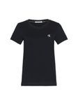 Calvin Klein Jeans Women's Embroidery Slim TEE J20J212883 S/S Knit Tops, Ck Black, M