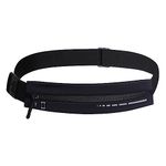 Rbenxia Black Slim Running Belt for Women Men Water Resiatant Runners Fanny Pack Adjustable Waist Pouch Reflective Phone Holder Running Gear Accessories for Sport