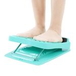 HERCHR Slant Board, Professional Calf Stretcher Slant Board Bearing 150KG Folding Foot Calf Stretcher Massage Leg Fitness Slant Pedal Board for Deep Calf Hamstring Stretching (Blue Green)