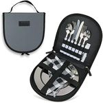 Camping Silverware Set with Case, 1