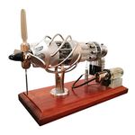 ColiCor Stirling Engine Model 16 Cylinders Swash Plate Hot-air Model Steam Engine