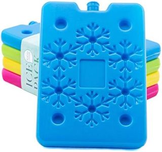 BLUE ELE BE01 Ice Pack for Lunch Box and Cooler, BPA Free, Reusable and Long Lasting, Slim and Lightweight Design for Kids, Set of 4, Fun & Colorful