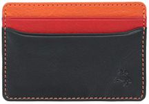 VISCONTI Spectrum Collection Tatum Slim Leather Card Holder RFID Blocking SP59 Black