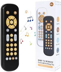 Orzbow Telecomando Bambini Giocattolo, Volume Regolabile Giochi Educativi per Bambini, Gioco Sensoriale per Bambini con Bottoni a Forma Multipla, Ragazzi Ragazze Giocattoli Musicali Regalo per 1 Anni