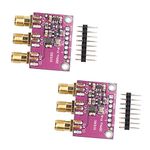 Jopto 2PCS Si5351A I2C 25MHZ Clock Generator Breakout Board 8KHz to 160MHz Compatible with Arduino, CJMCU-5351 Si5351A Si5351 High Frequency Signal Square Wave Frequency Generator Signal Generator