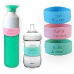 EASY2NAME Silicone Bottle Bands (Dark Pink)