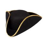 Boland 23664 pirate 81934 Admiral Henry Hat, One, Solid, Standard Size