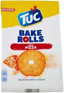 Tuc Bake Rolls, Gusto Pizza, Chips di Pane Cotte al Forno, Sottili e Croccanti, 150g