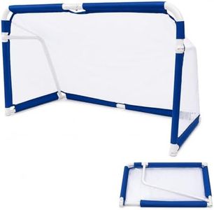 Claw road 5x3 FT Kids Soccer Goal, Foldable Portable Backyard Goal with Carry Bag - Easy 10 Sec Setup, Youth Football Training Equipment for Outdoor Games Birthday Gifts