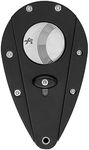 Xikar Xi1 Cigar Cutter, 440C Stainless Steel Blades with Rockwell HRC 57 Rating, 54 Ring Gauge, Double Guillotine Action, Black