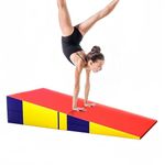 Gymnastics Inclined Mat,foldable Wedge Tumbling Mat Surface Non-slip,tear-resistant,for Gymnastics, Dance, Martial Arts Stretching Training Exercises(Size:83×60×35cm(32.6×23.6×13.7in))