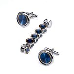 UJOY Men's Jewelry Cufflinks and Studs Set for Tuxedo Shirts Business Wedding