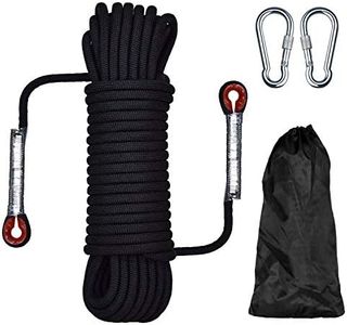 Cuerda de escalada para exteriores, 20 m de longitud, cuerda de nylon de seguridad de cordón de alta resistencia de extracción de 1200 kg, cuerda de escape Paracaídas de rescate contra incendios