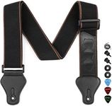 Guitar Strap with Pick Holders, 2 B