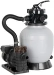 Future Way 1/2 HP Sand Filter Pump for Above Ground Pool, 2640 GPH, 12" Pool Sand Filter with 6-Way Valve, for Pools About 7925GAL, Timer, 120V with GFCI