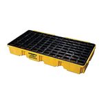 Eagle 1632D Yellow 2 Drum Modular Platform with Drain