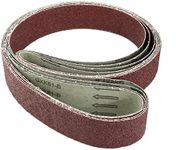 Sourcingmap 2-Inch x 72-Inch Aluminum Oxide Sanding Belt 36 Grits Sandpaper Lapped Joint for Belt Sander 4pcs