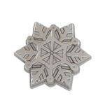 Nordic Ware Snowflake Cake Pan, Christmas Themed Cake Mould Tray, Cast Aluminium Cake Tin, Snowflake Cake Pan for Christmas Cake, Made in The USA Colour: Silver