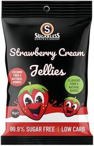 Sugarless Confectionery Strawberry Cream Jellies 70 g
