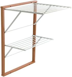 Arredamenti Italia Séchoir Mural Kevin, en Bois, Pliable, Extension 11 m, Finition Cerisier « AR-It il Cuore Del Legno »