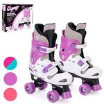 Osprey Kids Roller Skates, Adjustable Roller Skates Girls, Quad Skate Design, Medium/13-3 UK Child, Purple