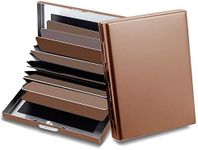 EASTNIGHTS RFID Credit Card Holder Protector Metal Credit Card Wallet Business Card Holder for Men Women Gift Box Package (Copper)