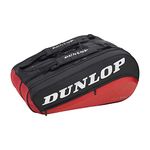 Dunlop Sports 2021 CX-Performance 8-Racket Thermo Tennis Bag, Black/Red