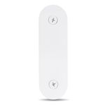 Doorbell Cover Plate, Metal Doorbell Blanking Plate Cover, Doorbell Button Cover Chime Guard Plate, Doorbell Faceplate Hole Cover, Weather Resistant, Easy Installation, Aesthetic Decoration - White