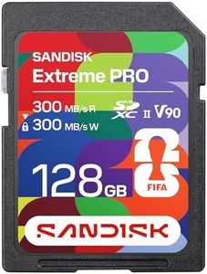 SANDISK 128GB SD UHS-II Card – FIFA World Cup 2026 Edition, Up to 300MB/s Read and Write Speeds, V90, 8K, Officially Licensed Product of FIFA World Cup 2026 – SDSDXDM-128G-GN4IH