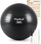 PhysKcal Gym Ball 55cm Black Exerci