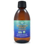 QUEEN OF THE THRONES Organic Golden Castor Oil | 100% Pure, Certified Organic, Hexane-Free, Extra Virgin | Moisturizing & Conditioning Oil for Skin, Hair & Nails 250ml (Pack of 1)