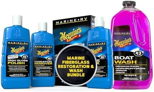 Meguiar's Marine/RV Fiberglass Restoration System + Boat Wash (64 Oz)