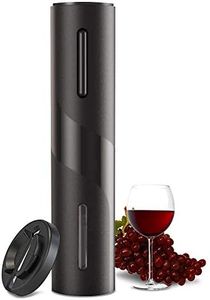 COKUNST Electric Wine Opener, Battery Operated Wine Bottle Openers with Foil Cutter, One-click Button Corkscrew Remover for Home Kitchen Party Wedding