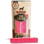 Bully Bunches Premium Strawberry Himalayan Yak Chew for Dogs, 100g, All-Natural, Long-Lasting, Authentic Yak Milk, Healthy Dental Chew, High-Protein, Grain-Free (Medium, 2 Pack)