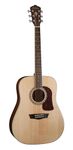 Washburn HD10S 6 String Acoustic Guitar, Natural Gloss