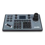 Zowietek PTZ Camera 4D Joystick Controller PoE | PTZ Universal Keyboard | Visca PELCO-D/P | RS232 RS422 RS485 | Controller for NDI PTZ Camera Live Streaming in Church, Meeting, Video Conference