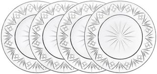 Godinger Appetizer Plates Dinnerware Set, 6inch - Dublin Collection, Set of 4