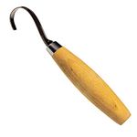 Morakniv Carving Hook 164 Straight Fixed Knife, Handle: Natural Birch, Blade: 52 mm