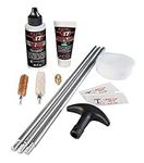 Thompson Center T17 Black Powder Cleaning Kit with Collapsible Cleaning Rod, T17 Natural Lube, Bore Cleaner Solvent, Breech Plug Grease, 50 Cal Jag, and Cleaning Patches for Muzzleloader Maintenance