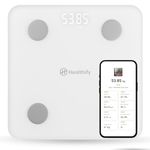 HealthifyMe Smart Scale Get Data Driven Smart Weight Loss and Track 11 Plus Key Body Metrics in HealthifyMe App|1 Month FREE HealthifyMe Smart Plan| 2 years Warranty (White)