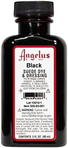 Angelus Suede Leather Dye for Shoes, Boots, Bags, Crafts, Furniture, Nubuck, & More, Black - 3oz