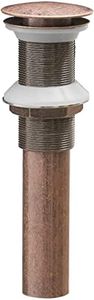 Homevacious 1 5/8" Bathroom Faucet Vessel Vanity Sink Pop Up Drain Assembly Stopper with Overflow Cupc Lead-Free, Copper