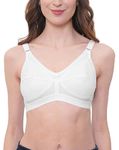 Eve's Beauty Women Non Padded/Non Wired Full Coverage Bra (White,42D)